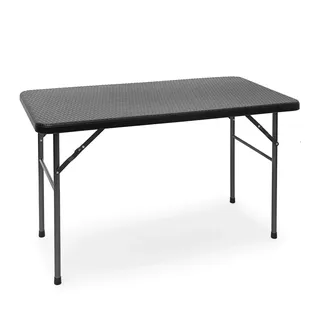 Relaxdays Bastian Klapptisch 122 x 62 x 74 cm Schwarz