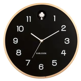 Wanduhr moderne Kuckucksuhr - Karlsson Modell: KA5886BK - Schwarz