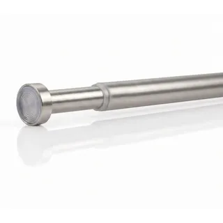 Deco-Raum Duschvorhangstange ohne Bohren ausdrehbare Teleskop-Klemmstange aus Metall 80-125cm , Silberfarben , 80 cm , Heimtextilien, Vorhänge, Vorhangstangen, Vorhangstangenset