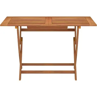 vidaXL Gartentisch Klappbar 120x70x75 cm Massivholz Eukalyptus - Braun