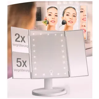 LED-Kosmetikspiegel Schminkspiegel Klappspiegel Vergrößerungsspiegel Reise USB