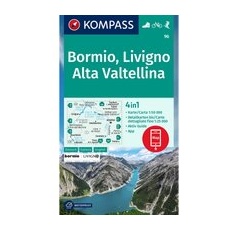 Kompass Verlag WK 96 Bormio - Livigno - Valtellina - 1. Aufl. 2022 - One Size