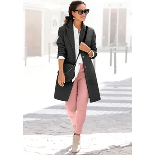 LASCANA Kurzmantel im klassischen Design, Damenmantel, Blazermantel, casual-chic, schwarz