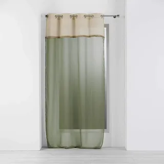 Douceur d'Intérieur Voile, Polyester, grün, 140L X 240H cm (1 Panneaux)