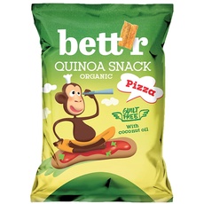 Bett’r Quinoa Snacks-Pizza. Bio, Organisch, Gluten free und Vegan-12 x 50g