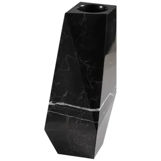 Design Marmor Vase kubistisch, modern, sehr massiv, eckig aus Naturstein,Maße L/B: 31,5/15cm Gewicht: ca. 10kg