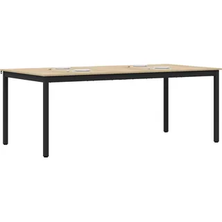 vidaXL Esstische 200 x 100 x 75 cm Holzwerkstoff Rechteckig - Grau