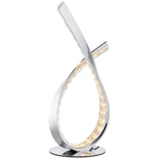 Paul Neuhaus Led-Tischleuchte , Chromfarben , Metall, Kunststoff , 15x38.5x17 cm , Lampen & Leuchten, Leuchtenserien