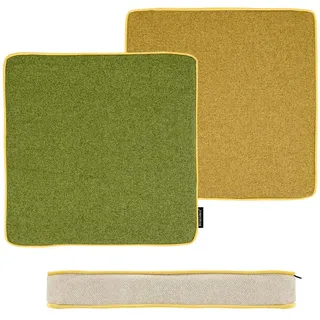 REMEMBER Sitzkissen Wasabi 40 x 40 cm Beige/Grün/Khaki