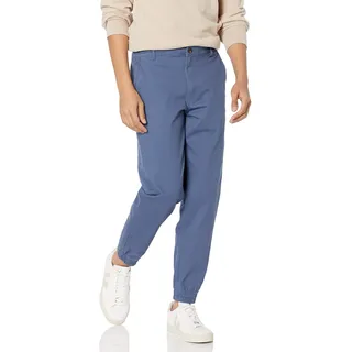 Amazon Essentials Herren Chino Jogger Hose, gerader Schnitt, Indigo, Größe M