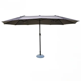Urban Living Sunnydays Doppel-Sonnenschirm 4,46 m TRX2,64 MTRXH2,44 MTR Grau Anthrazit, grau, Normal