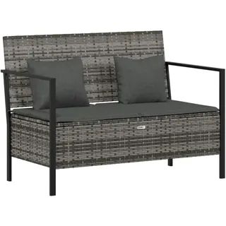 vidaXL Gartenbank 2-Sitzer 59 x 83 x 59 cm Grau