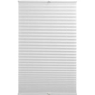 BLINDECOR Plissee ohne Bohren | lichtdurchlässiges Plissee für Fenster | Polyester | 100 x 140 cm | 604 Weiß