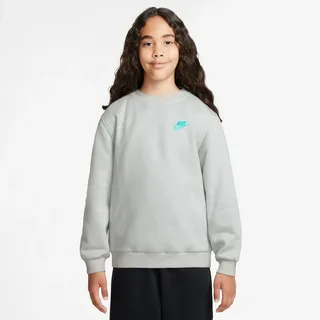 Nike Kinder Pullover Club Fleece FD3006-025 137-147 - Photon Dust/Dynamic Turquoise - 137-147
