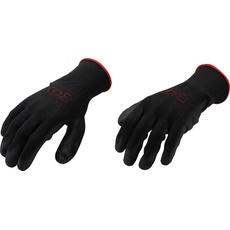 Bild 9956 Paar Mechaniker Handschuhe schwarz | Arbeitshandschuhe | Ideal für Reparaturen, Feinarbeiten, Automobilindustrie, Autoservice, Werkstatt