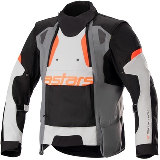 Alpinestars Halo Drystar Motorrad Textiljacke (Black/Grey/Orange,M)