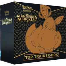 Bild von Pokémon-Sammelkartenspiel: Top-Trainer-Box Glänzendes Schicksal (10 Boosterpacks & Premium-Zubehör)