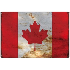 Blechschild Wandschild 20x30 cm Kanada Fahne Flagge