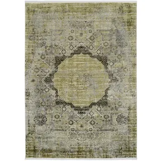 Dieter Knoll Vintage-Teppich , Grün , Textil , Abstraktes , rechteckig , 200x290 cm , Oeko-Tex® Standard 100 , für Fußbodenheizung geeignet, pflegeleicht , Teppiche und Böden, Teppiche, Webteppiche