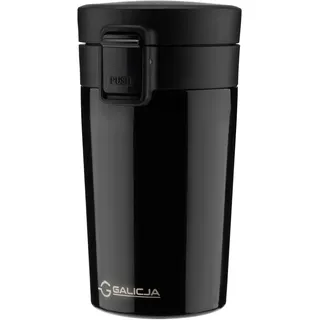 GALICJA Thermobecher ALICIA - Kaffee To Go Becher Mit Deckel - Coffee Mug - Kaffeebecher Thermo - 300ml Schwarz