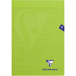 Clairefontaine 10x Heft A4 Mimesys, 24 Blatt französische Lineatur Grün 353101C