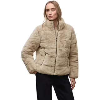 Street One Damen Fake Fur Steppjacke