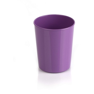 Kimmel 180 ml Tasse Trinkbecher Zahnputzbecher Kunststoffbecher Partybecher Plastikbecher Kinderbecher Becher Klassik bruchsicher stapelbar Mehrweg Camping Grillen Picknick und Outdoor 180 ml Violett