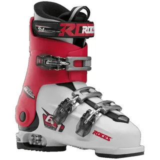 ROCES Idea Free Kinder Skischuhe Weiß/Rot/Schwarz 22,5-25,5
