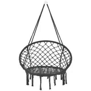 casa.pro Hängesessel Tampico , Schwarz , Textil , 80x140x80 cm , Gartenmöbel, Gartenschaukeln, Hängesessel