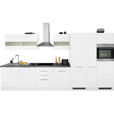 Bild von Küche »KS-Luhe«, 390 cm breit, wahlweise mit oder ohne E-Geräten, gefräste MDF-Fronten, weiß