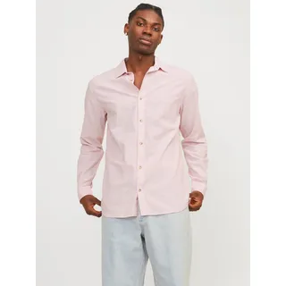 Jack & Jones Langarmhemd »JJESUMMER LINEN BLEND SHIRT LS SN«, rosa