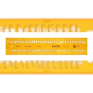 ARISTO Zeichenschablone gelb