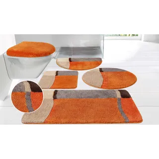Badematte OTTO HOME "Belio, Badvorleger, Badezimmer Teppich" Gr. 5, terra, H:20mm, Kunstfaser, Badematten, Badematte, Badematte, Badteppich, Badematten auch als 2 tlg. Set erhältlich, bunt