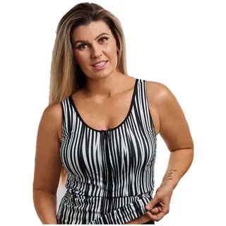 Funkita Zip Front Tankini-oberteil - Stick Stack - AUS 16