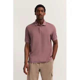 bugatti Poloshirt »Modern Fit« Basic Essential aus Baumwolle, rosa