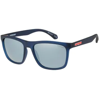 Sonnenbrille SUPERDRY "Modell 996080", Herren, dunkelblau, leicht durchscheinend, matt, Sonnenbrillen Sonnenbrille, Vollrand, Markenlogo am Bügel