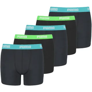PUMA Kinder Boxer Unterwäsche, Blau, 134-140 (5er Pack)