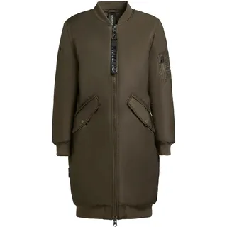 Wintermantel KHUJO "Wintermantel Lulu", Damen, Gr. XS, grün (forest grün), Obermaterial: 100% Nylon NY.  Obermaterial: Futter: 100% Polyester PES. 100% Polyester PES., Mäntel Wintermantel