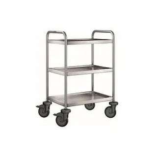 B.PRO Servierwagen SW 6 x 4-3 silber 50,0 x 70,0 x 95,0 cm