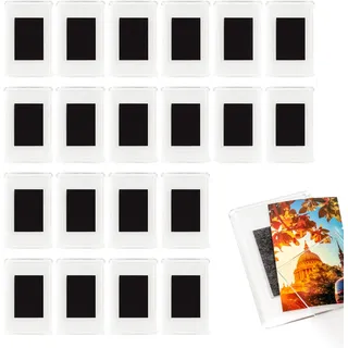 MATANA 20 Magnetische Bilderrahmen Kühlschrank (7x4,5cm), Mini Bilderrahmen, Fotomagnete Selbst Gestalten - Gastgeschenke für Hochzeiten, Geburtstage, Taufen