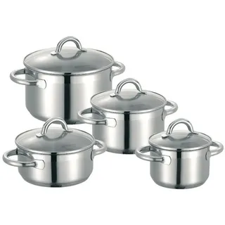Schulte-Ufer Nimm-4 Topf-Set 4-tlg. Kochtopf + Bratentopf + Glasdeckel