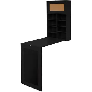 ML-Design Wandtisch Schwarz Holzwerkstoff, 50x155x92 cm, Esszimmer, Tische