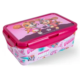 p:os PAW Patrol Brotdose Kinder mit Fächern - auslaufsichere Bento Box für Mädchen - Lunchbox und Vesperdose für Kindergarten und Schule - Snackbox robust, leicht zu öffnen, passt in den Schulranzen