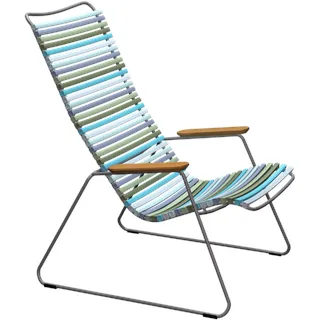 HOUE CLICK Relaxsessel Lounge Chair Bambusarmlehnen Stahlgestell