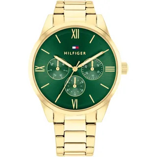 Tommy Hilfiger Camille 38 Mm Damenuhr - Gold / Dark Green / Mineral - One Size