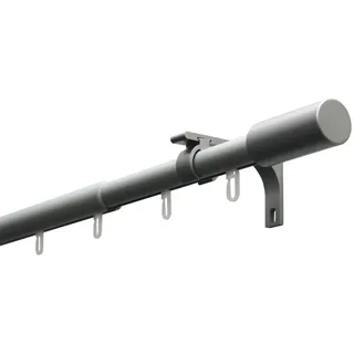 GARDINIA Gardinenstangen-Set Paros Ø mm mit Innenlauf 100-190 cm Silber