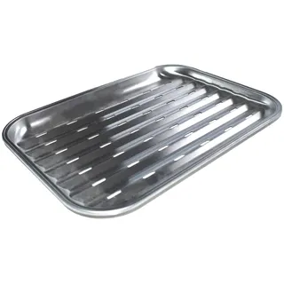Cook’in Garden – Edelstahl-Anti-Flammenplatte 34 × 24 cm, wiederverwendbar und hitzebeständig, schnelle und gleichmäßige Garung, ideal für Grill und Plancha, praktisches Zubehör für die Außenküche