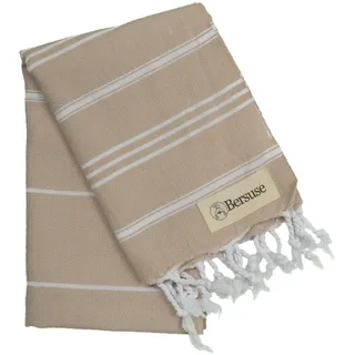 Bersuse 100% Baumwolle - Anatolia Türkisches Handtuch Geschirrtuch - Beige