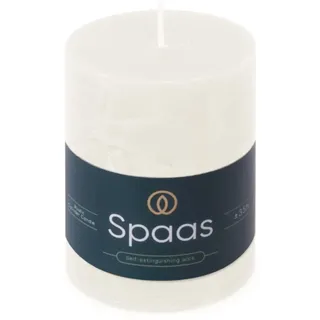 Spaas Rustikale Stumpenkerze 70/95 mm 35St. - weiß