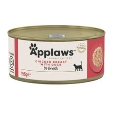 6x156g Pui & rață Adult Conserve în supă Applaws Hrană umedă pisici
